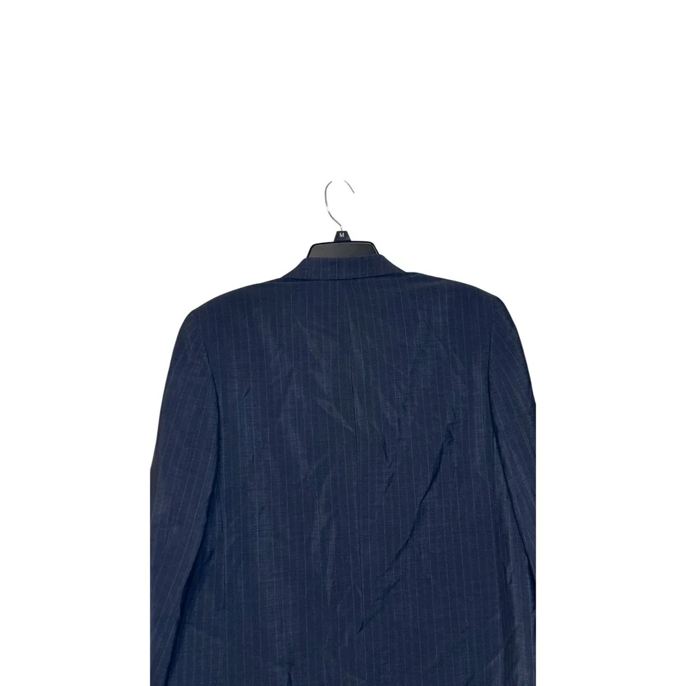 Emenegildo Zegna Women's Blazer‎ Jacket Mohair Trophy 2-Button Pinstriped Sz. 42